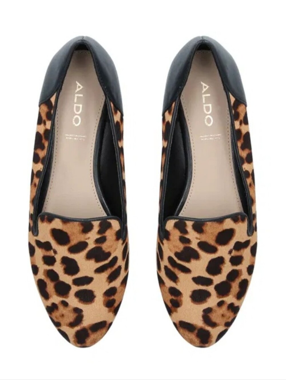 ALDO Kappaw Animal Leopard Print Calf Hair Leather Slip-On Loafers US 7